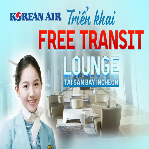 Korean Air triển khai chương trình miễn phí sử dụng phòng chờ tại sân bay Incheon